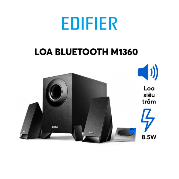 Loa Edifier M1360 | 2.1, Black - Envis PC